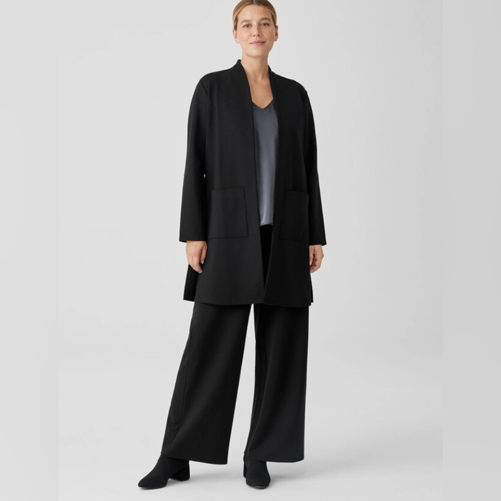 Eileen Fisher Washable Flex Ponte Long Jacket